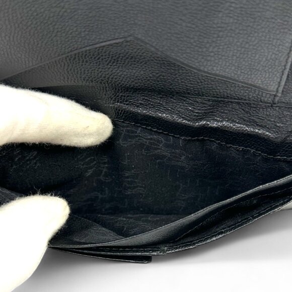 Yves Saint Laurent Long Black Leather Wallet - Picture 8 of 9